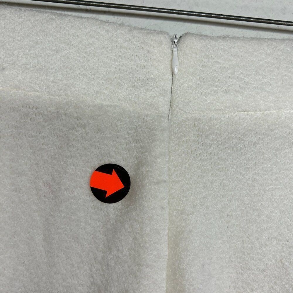 Amanda Uprichard Voila Skirt Ivory mini Extra Small XS tweed boucle faux wrap - Picture 13 of 16